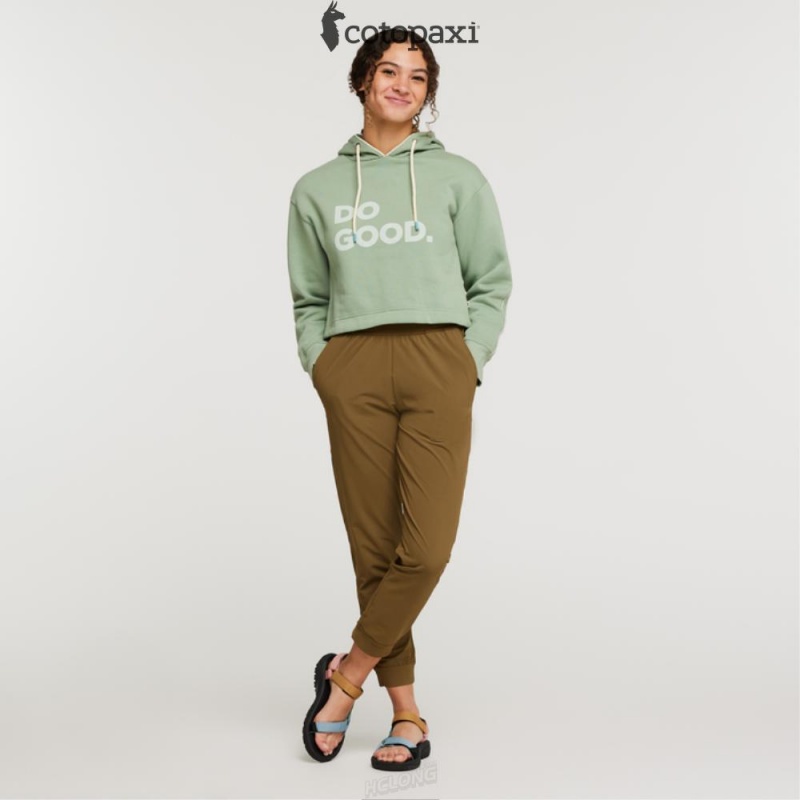 Cotopaxi Do Good Crop Sweatshirt Silver Leaf | SM20-L3-UL