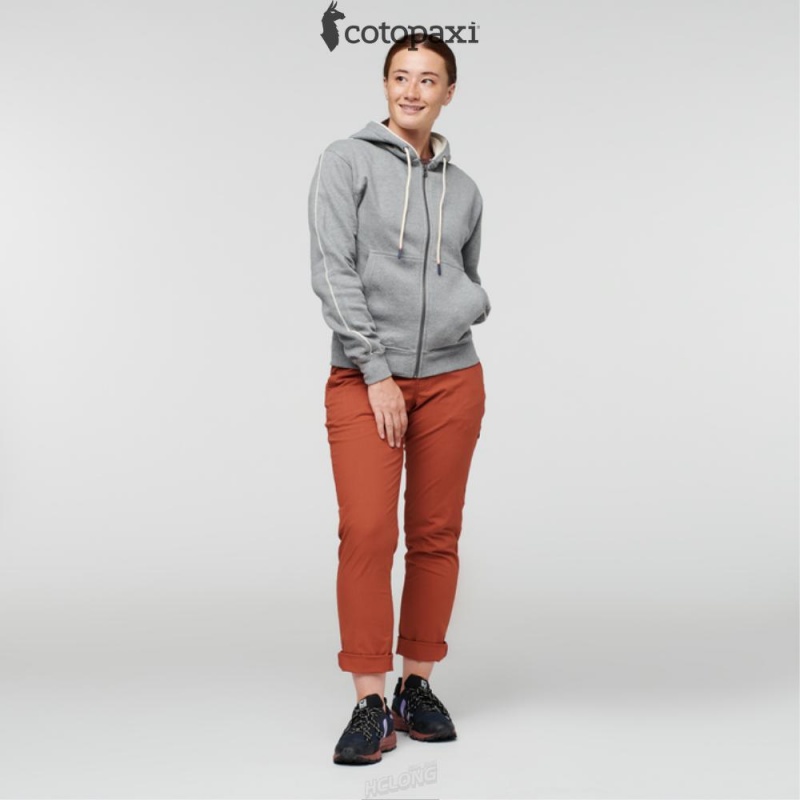 Cotopaxi Do Good Full-Zip Hoodie Heather Grey | JH98-Y7-KR