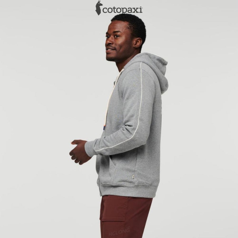 Cotopaxi Do Good Full-Zip Hoodie Heather Grey | QU13-R5-WI