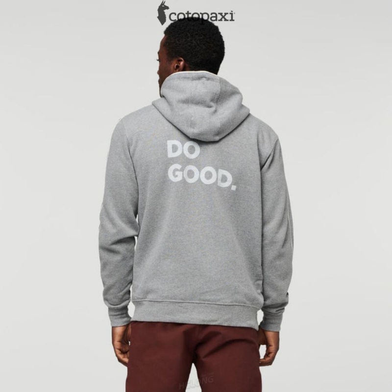 Cotopaxi Do Good Full-Zip Hoodie Heather Grey | QU13-R5-WI