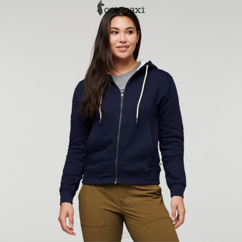 Cotopaxi Do Good Full-Zip Hoodie Maritime | QI92-B9-GV