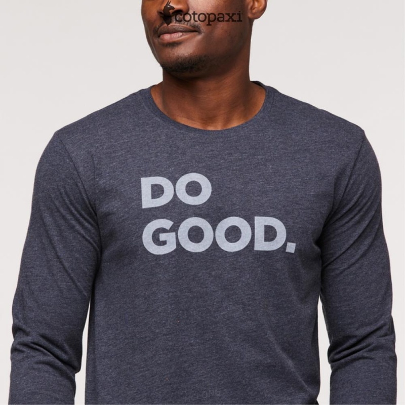 Cotopaxi Do Good Long-Sleeve T-Shirt Graphite | EF56-J2-BM