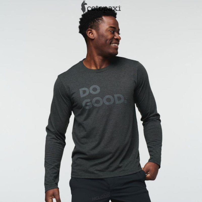 Cotopaxi Do Good Long-Sleeve T-Shirt Iron | LA27-G4-FI