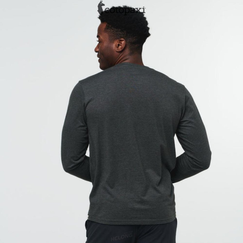 Cotopaxi Do Good Long-Sleeve T-Shirt Iron | LA27-G4-FI