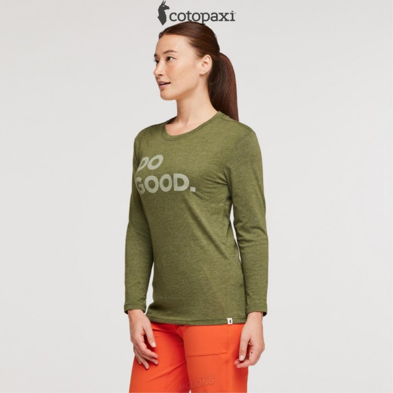 Cotopaxi Do Good Long-Sleeve T-Shirt Pine | UP96-N9-HO