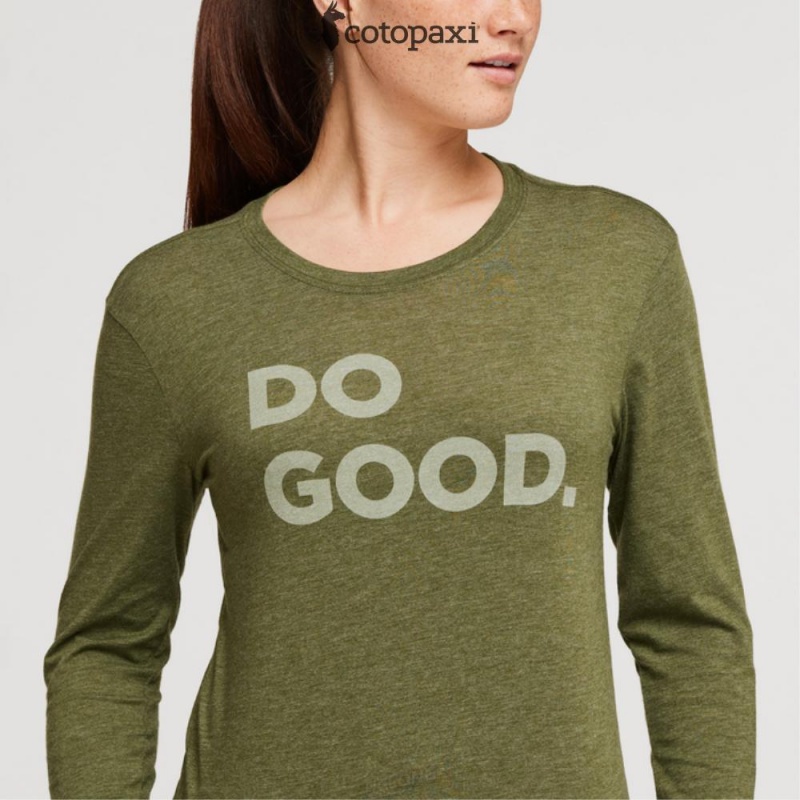 Cotopaxi Do Good Long-Sleeve T-Shirt Pine | UP96-N9-HO