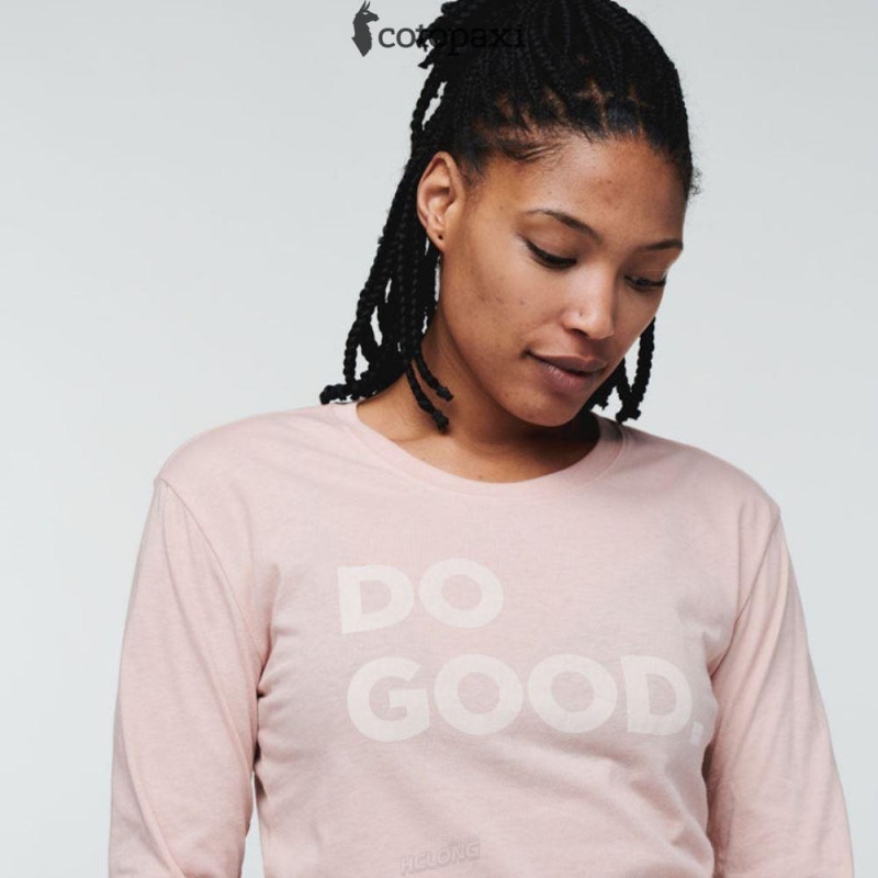 Cotopaxi Do Good Long-Sleeve T-Shirt Sand | OQ21-S7-VX