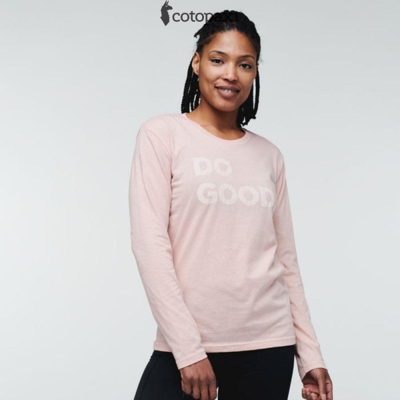 Cotopaxi Do Good Long-Sleeve T-Shirt Sand | OQ21-S7-VX