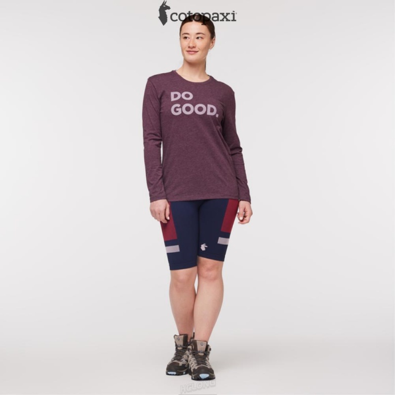 Cotopaxi Do Good Long-Sleeve T-Shirt Wine | NG71-Q3-FU