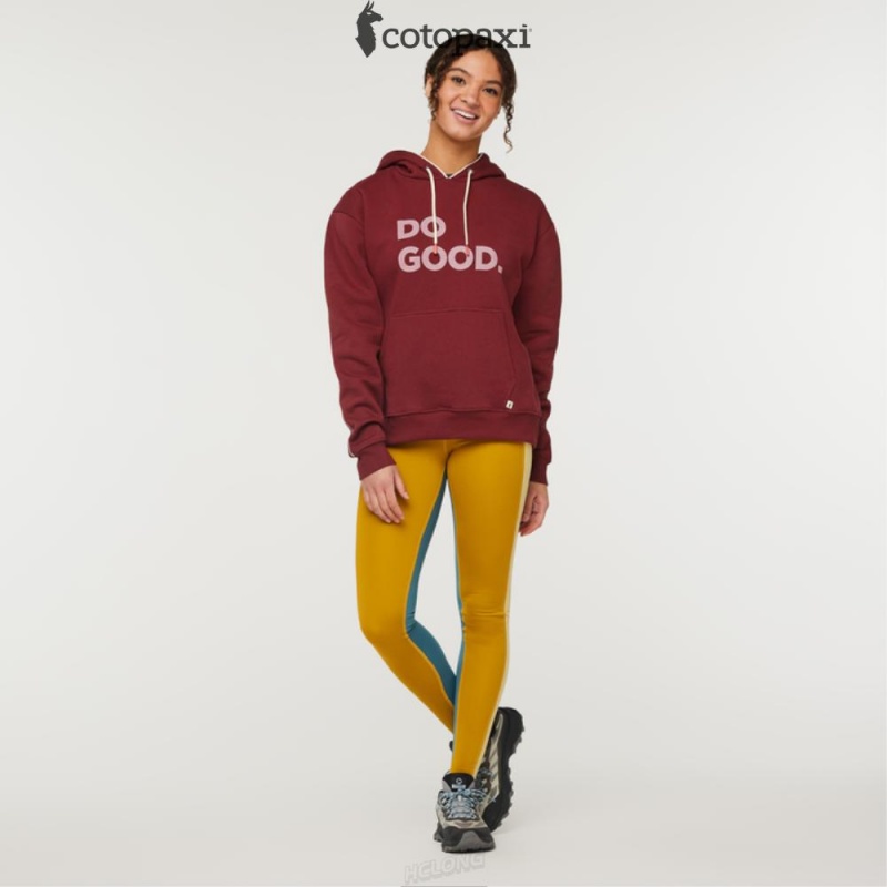 Cotopaxi Do Good Pullover Hoodie Burgundy | WX99-R1-AY