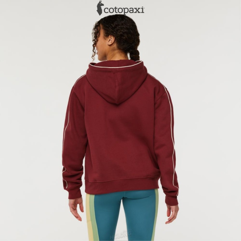 Cotopaxi Do Good Pullover Hoodie Burgundy | WX99-R1-AY