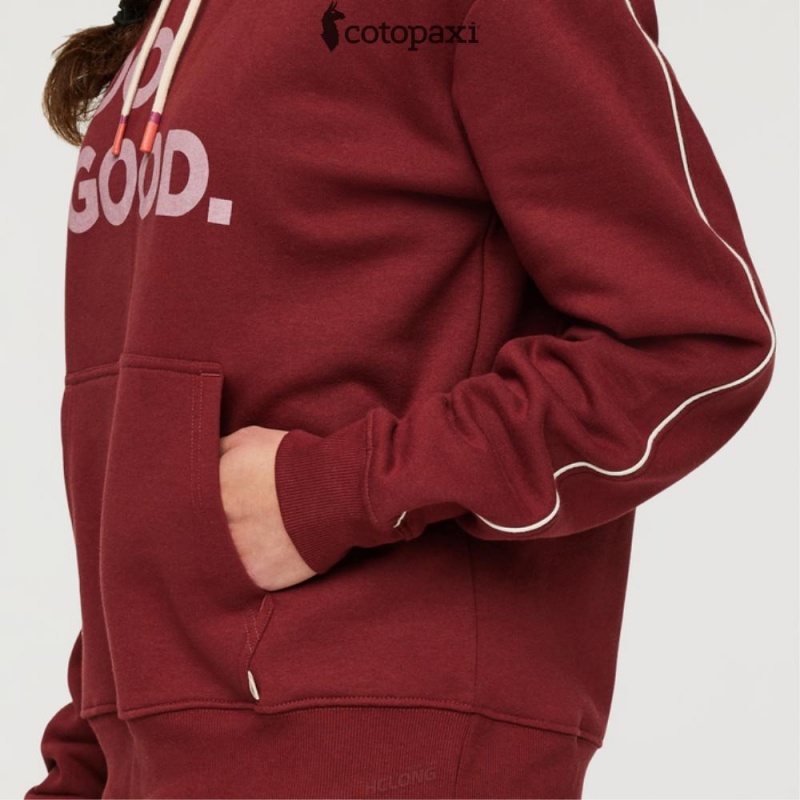 Cotopaxi Do Good Pullover Hoodie Burgundy | WX99-R1-AY