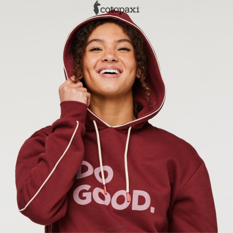 Cotopaxi Do Good Pullover Hoodie Burgundy | WX99-R1-AY