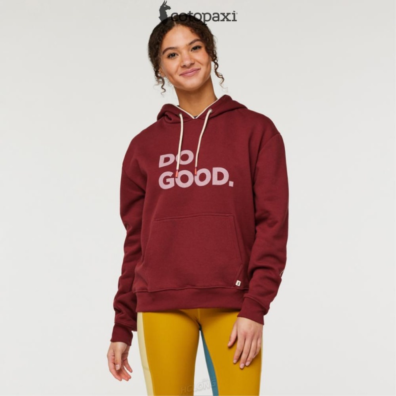 Cotopaxi Do Good Pullover Hoodie Burgundy | WX99-R1-AY