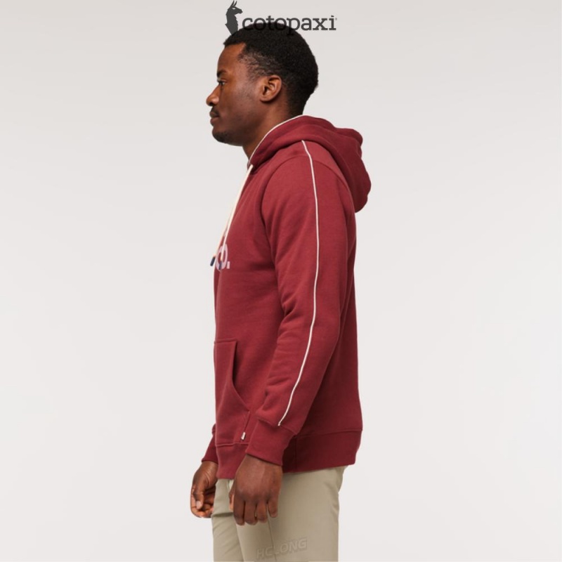 Cotopaxi Do Good Pullover Hoodie Burgundy | BM41-M1-GE