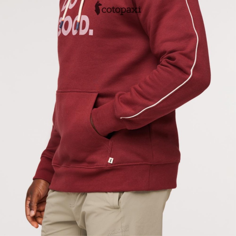 Cotopaxi Do Good Pullover Hoodie Burgundy | DK31-S5-UP