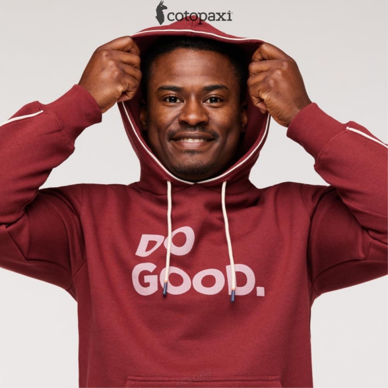 Cotopaxi Do Good Pullover Hoodie Burgundy | DK31-S5-UP