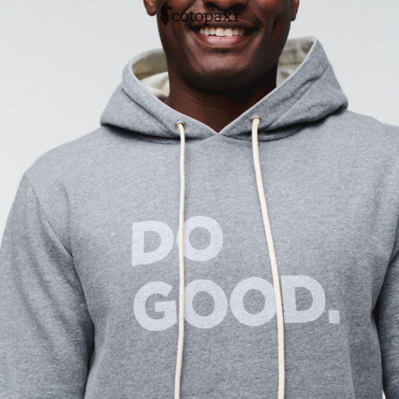 Cotopaxi Do Good Pullover Hoodie Heather Grey | YV37-V6-TY