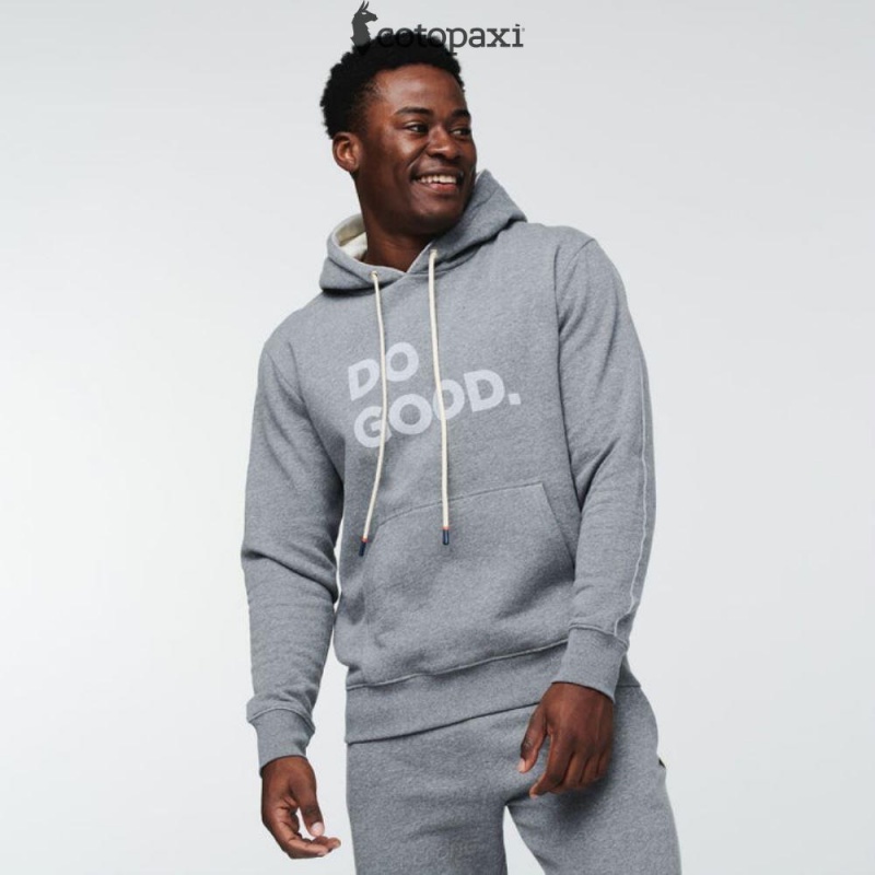 Cotopaxi Do Good Pullover Hoodie Heather Grey | YV37-V6-TY