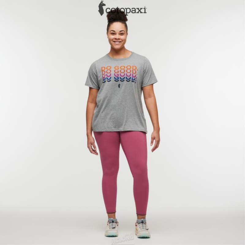 Cotopaxi Do Good Repeat T-Shirt Heather Grey | IW76-D8-SR