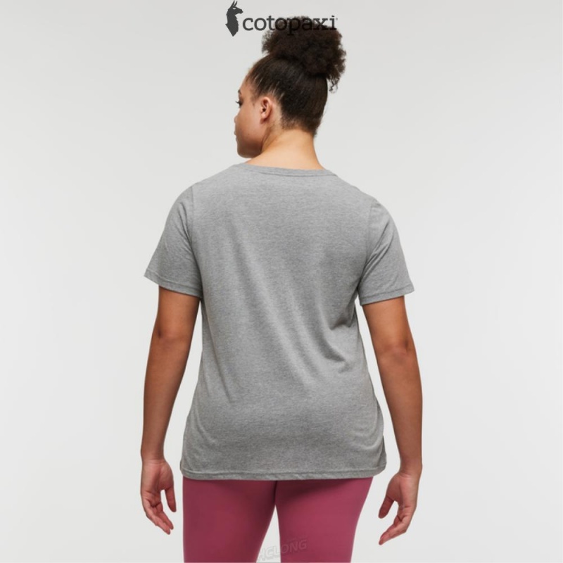 Cotopaxi Do Good Repeat T-Shirt Heather Grey | IW76-D8-SR