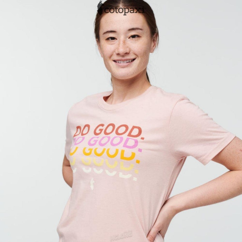 Cotopaxi Do Good Repeat T-Shirt Sand | QU26-M5-ZC