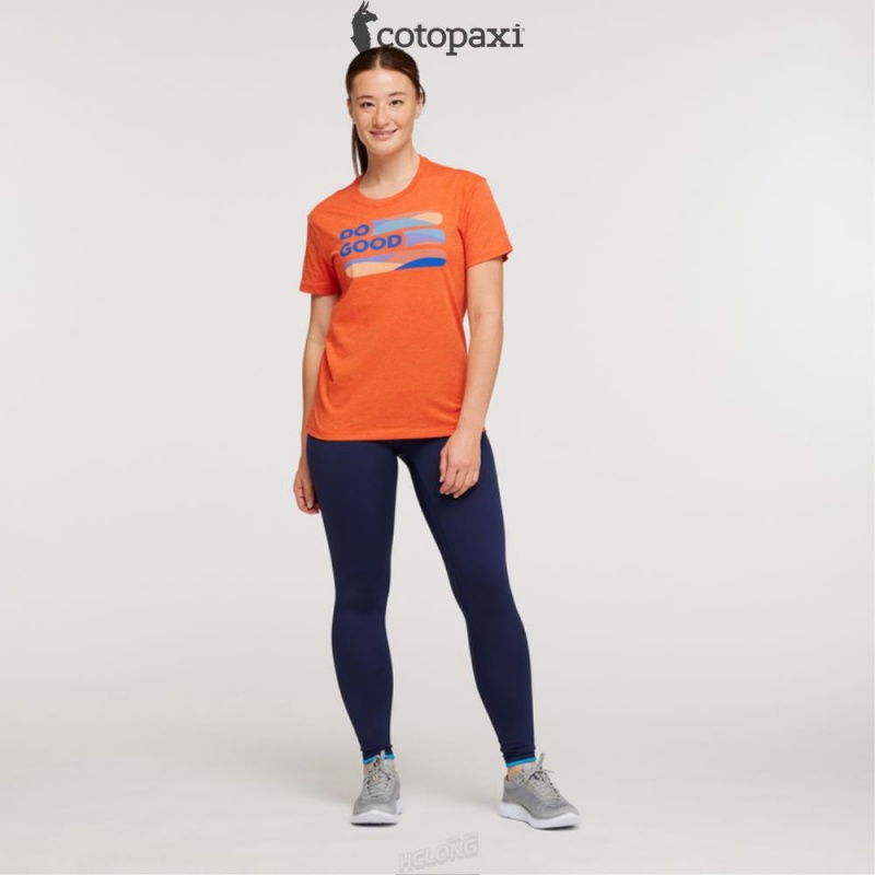 Cotopaxi Do Good Stripe T-Shirt Canyon | OG61-H1-VV