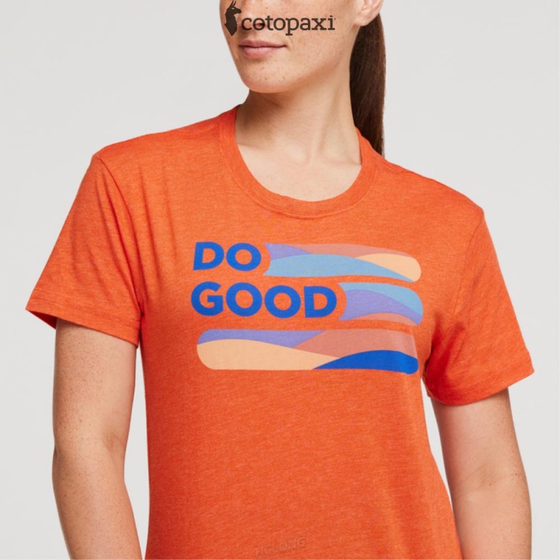 Cotopaxi Do Good Stripe T-Shirt Canyon | OG61-H1-VV