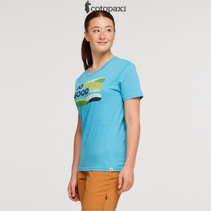 Cotopaxi Do Good Stripe T-Shirt Poolside | FI17-Q2-QT