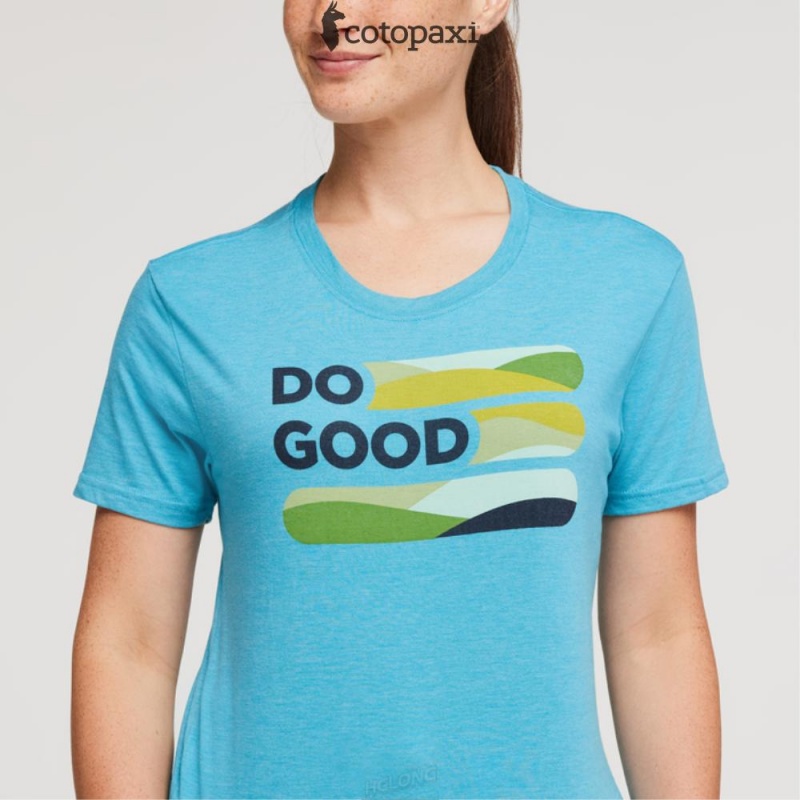 Cotopaxi Do Good Stripe T-Shirt Poolside | FI17-Q2-QT