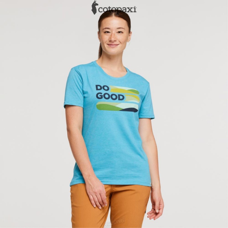 Cotopaxi Do Good Stripe T-Shirt Poolside | FI17-Q2-QT