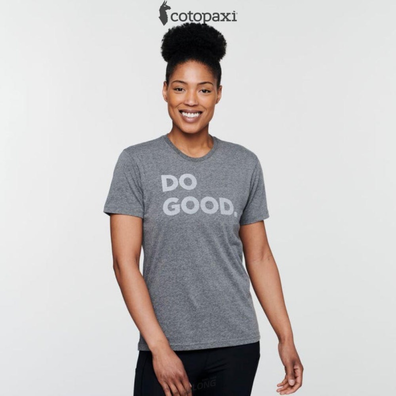 Cotopaxi Do Good T-Shirt Heather Grey | FC32-N0-DH