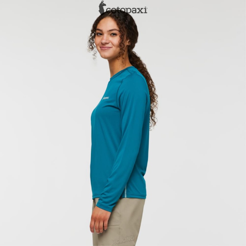 Cotopaxi Fino Long-Sleeve Tech Tee Gulf | FZ31-W6-CC