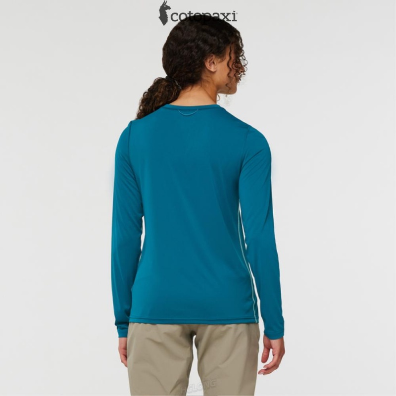 Cotopaxi Fino Long-Sleeve Tech Tee Gulf | FZ31-W6-CC