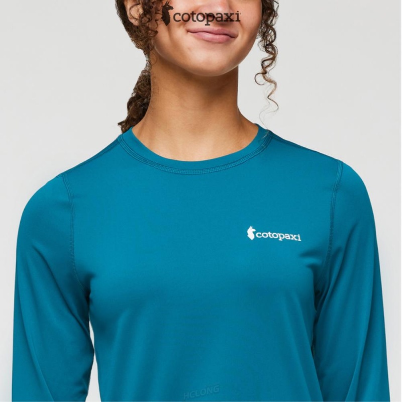 Cotopaxi Fino Long-Sleeve Tech Tee Gulf | FZ31-W6-CC