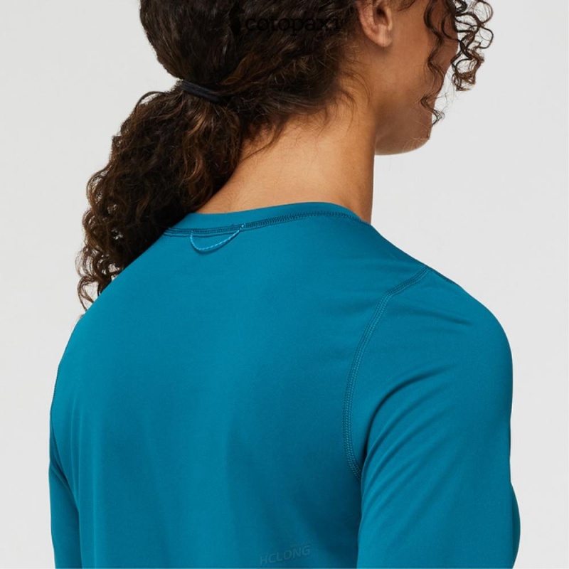 Cotopaxi Fino Long-Sleeve Tech Tee Gulf | FZ31-W6-CC