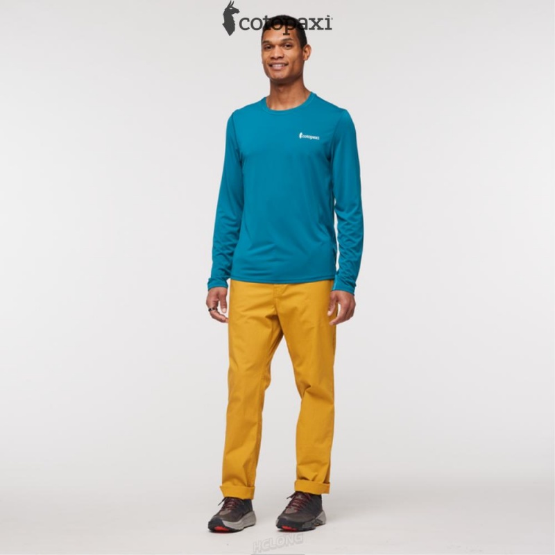 Cotopaxi Fino Long-Sleeve Tech Tee Gulf | HA04-Y8-CW