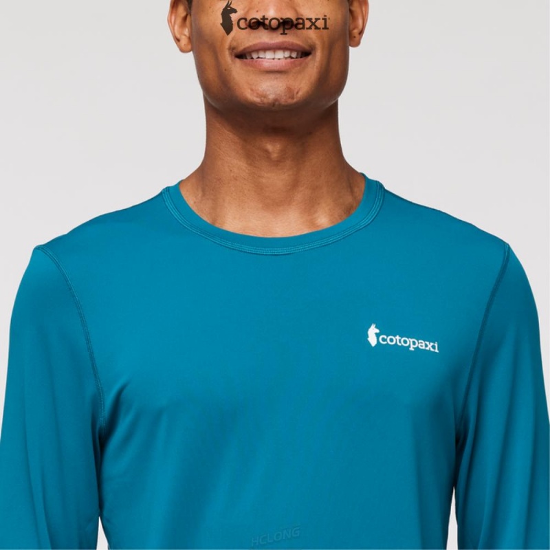 Cotopaxi Fino Long-Sleeve Tech Tee Gulf | HA04-Y8-CW