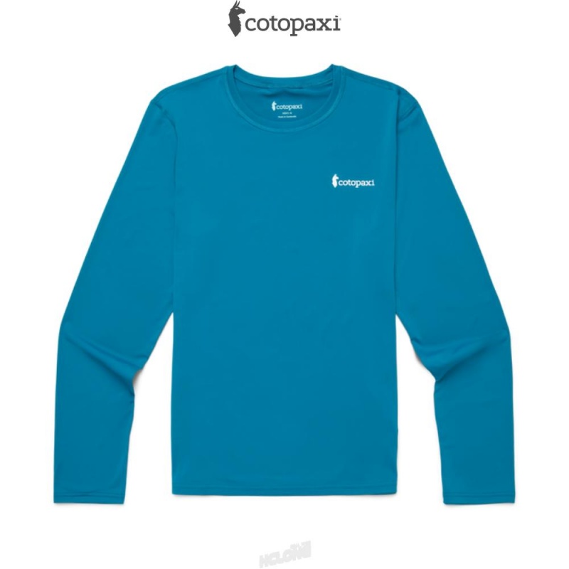 Cotopaxi Fino Long-Sleeve Tech Tee Gulf | HA04-Y8-CW