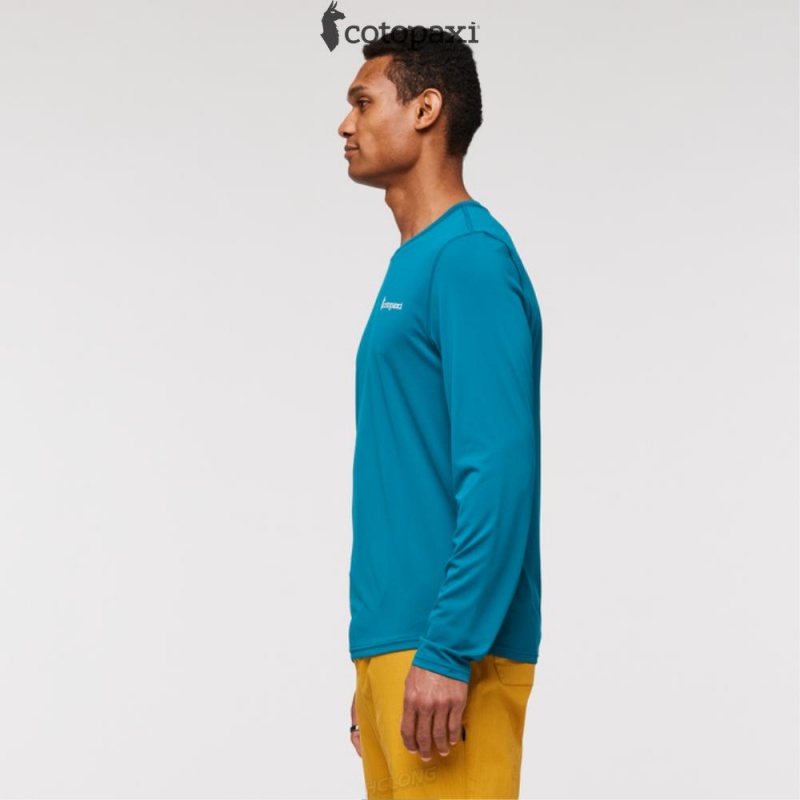 Cotopaxi Fino Long-Sleeve Tech Tee Gulf | GY27-B6-VA