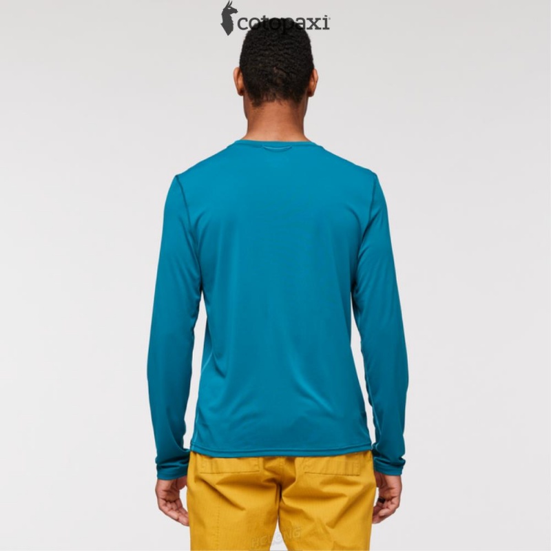 Cotopaxi Fino Long-Sleeve Tech Tee Gulf | GY27-B6-VA