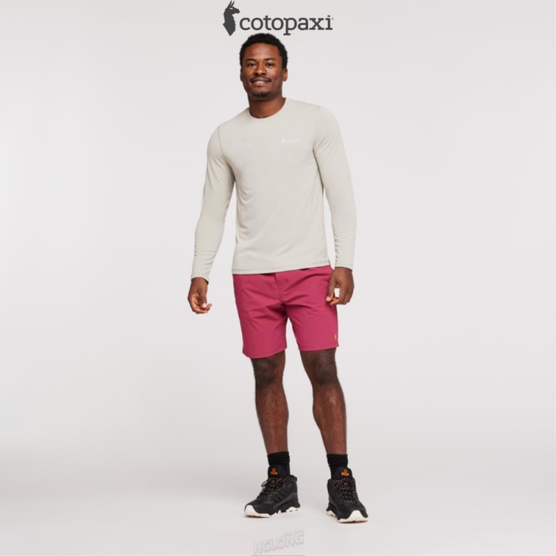 Cotopaxi Fino Long-Sleeve Tech Tee Pebble | DU61-C6-KU 