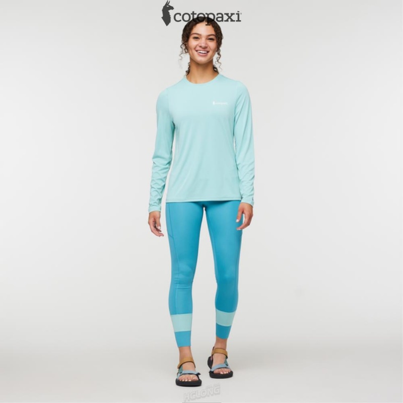 Cotopaxi Fino Long-Sleeve Tech Tee Sea Glass | UN17-C9-ES