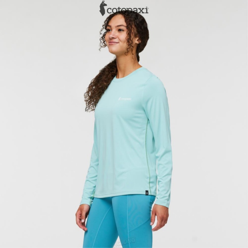 Cotopaxi Fino Long-Sleeve Tech Tee Sea Glass | UN17-C9-ES