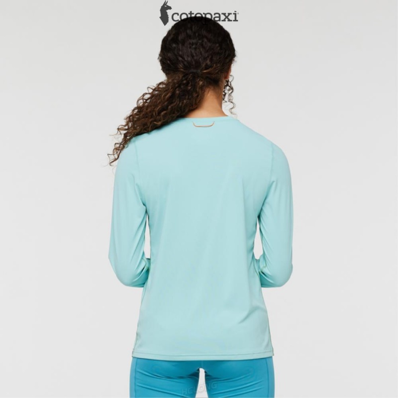 Cotopaxi Fino Long-Sleeve Tech Tee Sea Glass | UN17-C9-ES