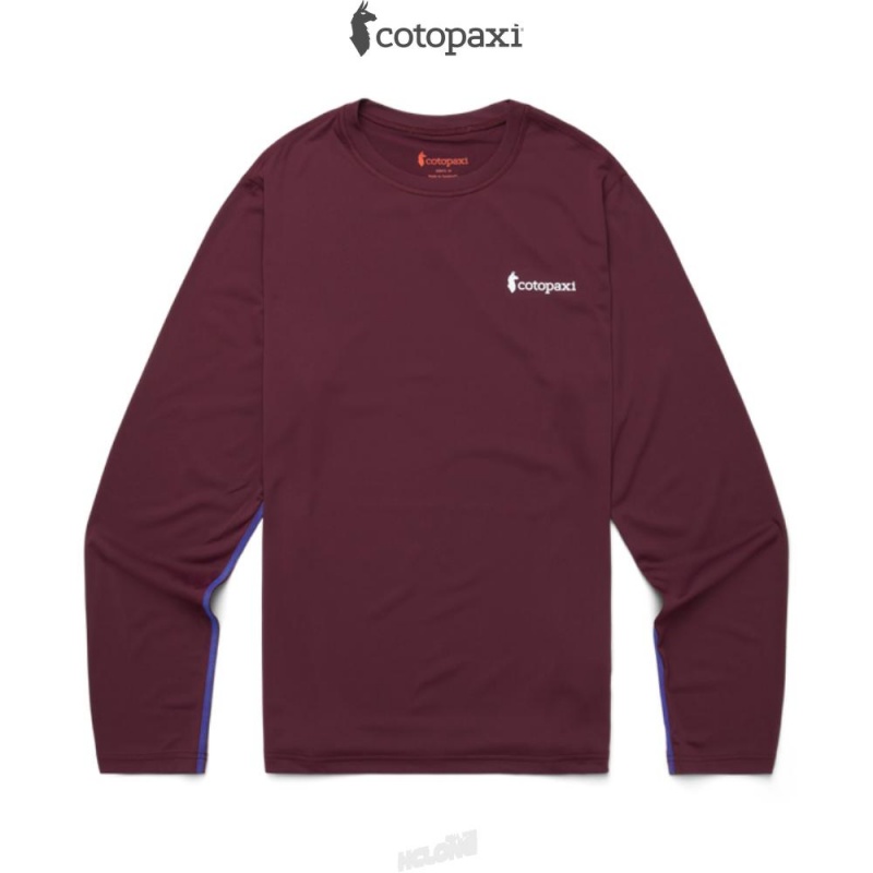 Cotopaxi Fino Long-Sleeve Tech Tee Wine | WX22-S8-NS