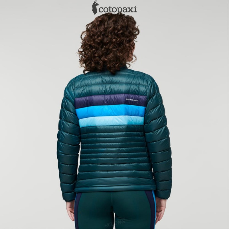 Cotopaxi Fuego Down Jacket Deep Ocean Stripes | EI24-Y4-EY