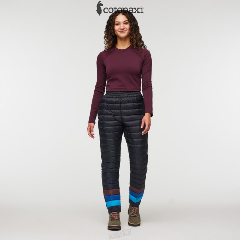 Cotopaxi Fuego Down Pant Black Stripes | AH19-U5-SG