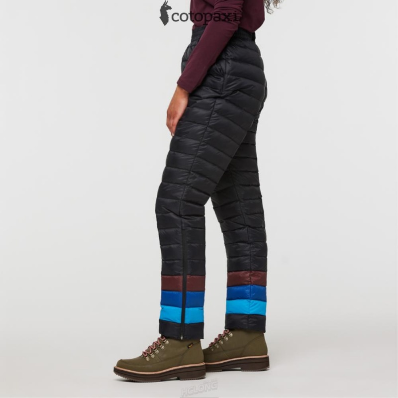 Cotopaxi Fuego Down Pant Black Stripes | AH19-U5-SG