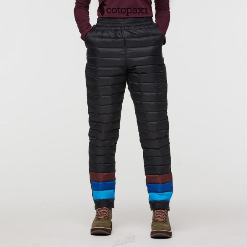 Cotopaxi Fuego Down Pant Black Stripes | AH19-U5-SG